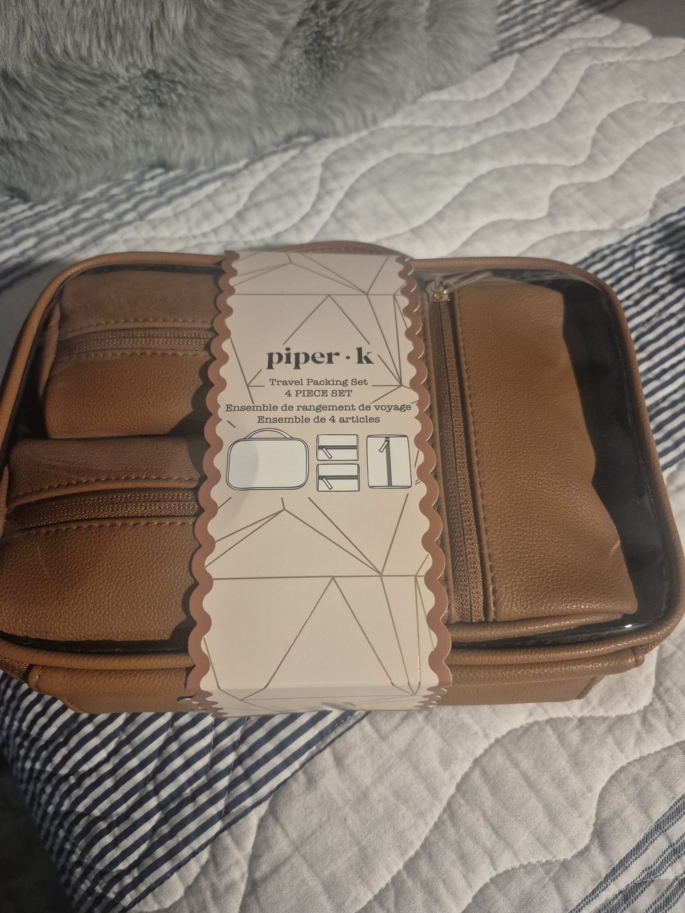 Piper-k Travel Packing Set in Brown